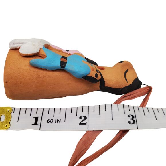 Vintage Native American Navajo Storyteller Clay Pottery Christmas ornament - Picture 10 of 11